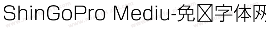 ShinGoPro Mediu字体转换